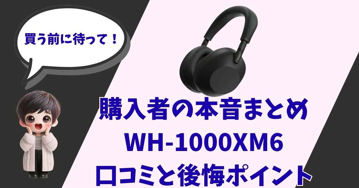 WH-1000XM6のレビュー写真